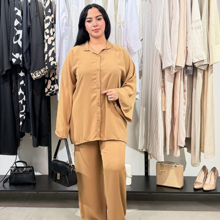 Ensemble deux pieces en crepe