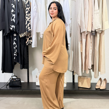 Ensemble deux pieces en crepe
