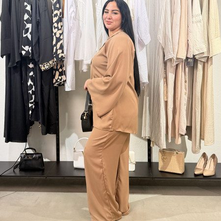 Ensemble deux pieces en crepe