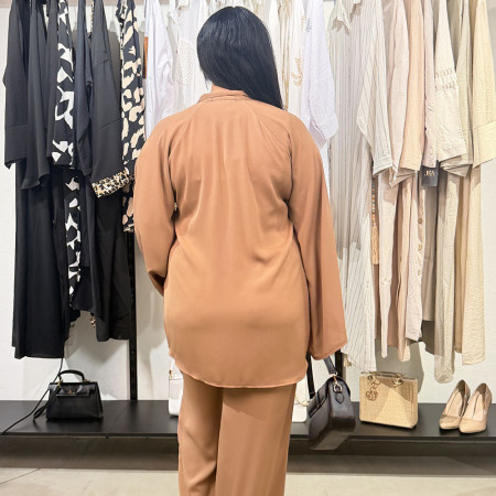 Ensemble deux pieces en crepe