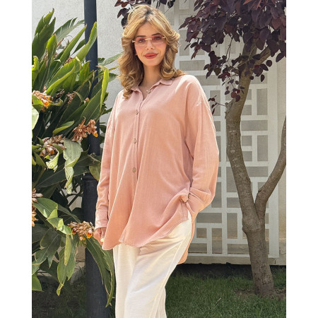 Chemise over size en lin