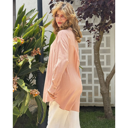Chemise over size en lin