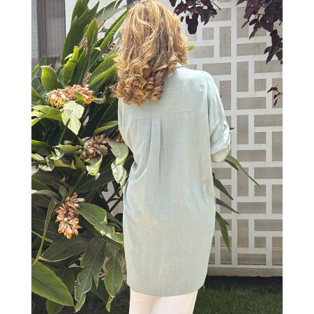 Chemise over size en lin