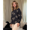 Chemise brodé en lin