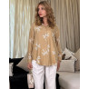Chemise brodé en lin