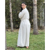 Chemise robe rayée en lin