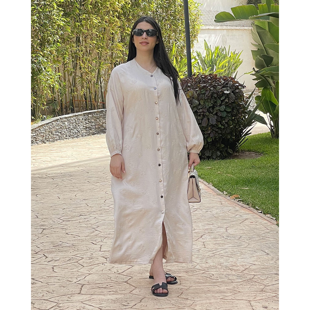 Chemise robe en lin