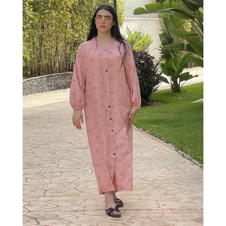 Chemise robe en lin