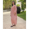 Chemise robe en lin