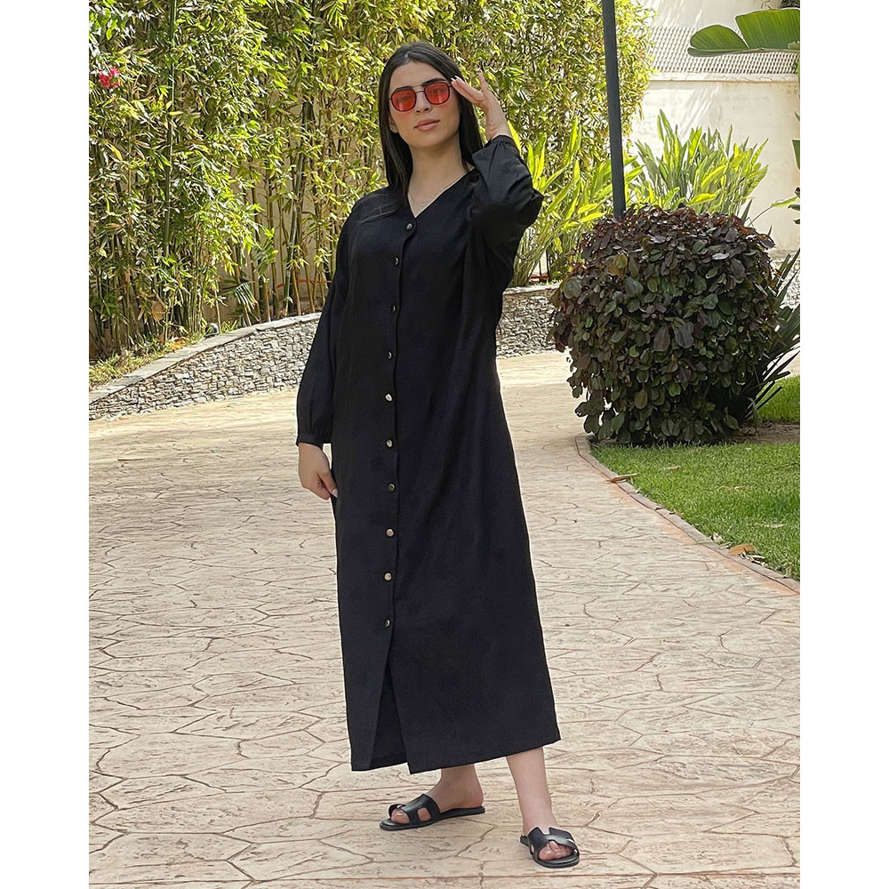 Chemise robe en lin