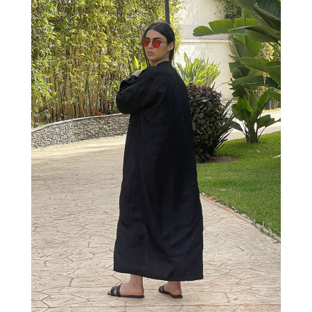 Chemise robe en lin