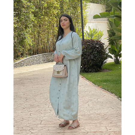 Chemise robe en lin