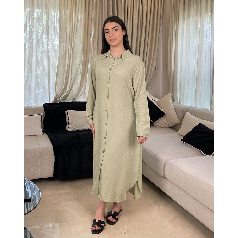 Chemise robe en Fibranne