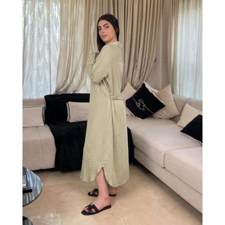 Chemise robe en Fibranne