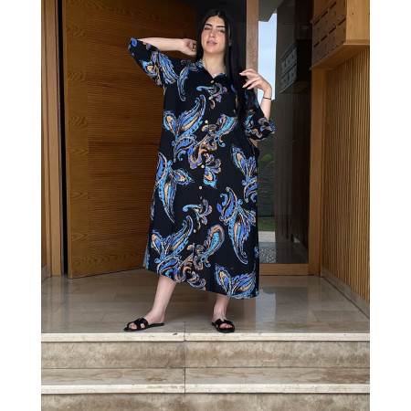 Chemise robe en lin