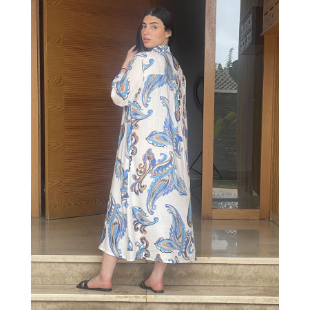 Chemise robe en lin