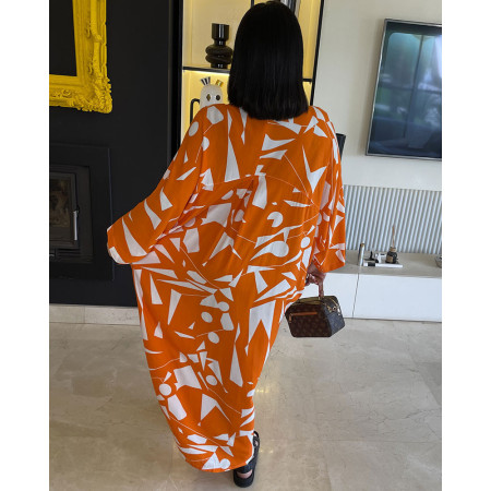 Chemise robe en crepe