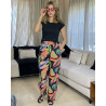 Pantalon en crepe