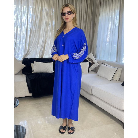 Chemise robe en lin