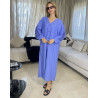Chemise robe en lin