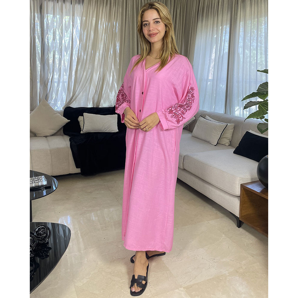 Chemise robe en lin