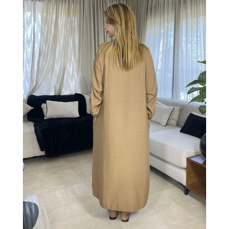 Chemise robe en lin