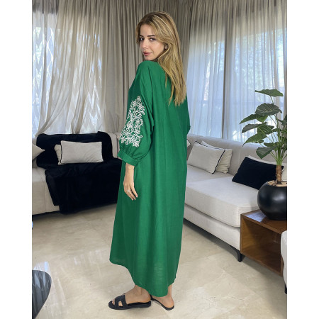 Chemise robe en lin