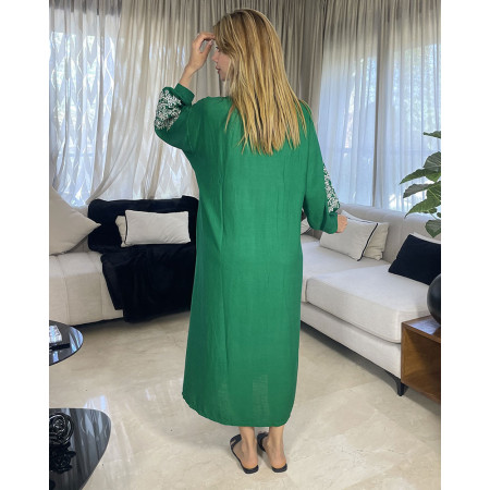 Chemise robe en lin