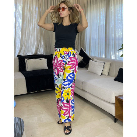 Pantalon en crepe