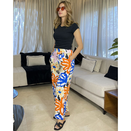 Pantalon en crepe