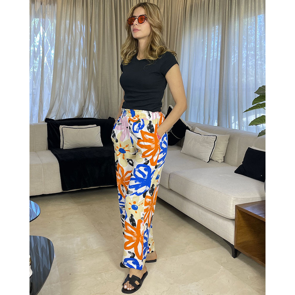 Pantalon en crepe