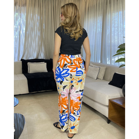 Pantalon en crepe