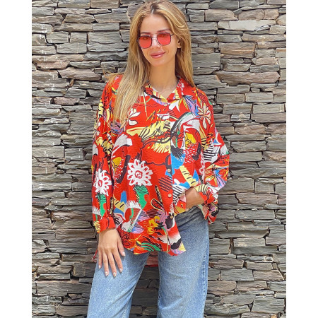 Chemise over size en lin