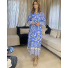 Chemise robe en crepe