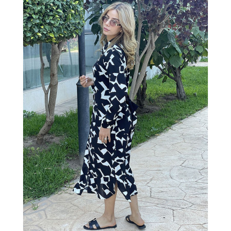 Chemise robe en crepe