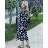 Chemise robe en crepe
